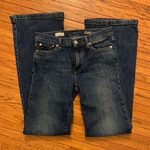 gap 1969 authentic flare mid rise jeans 28x33
